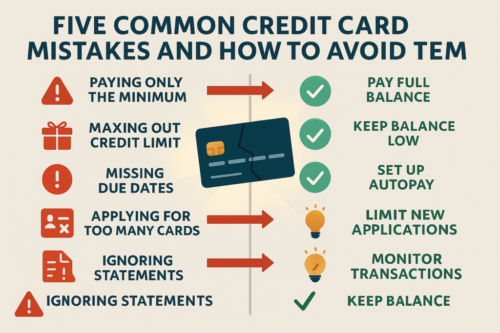 Five Common Credit Card Mistakes and How to Avoid Them