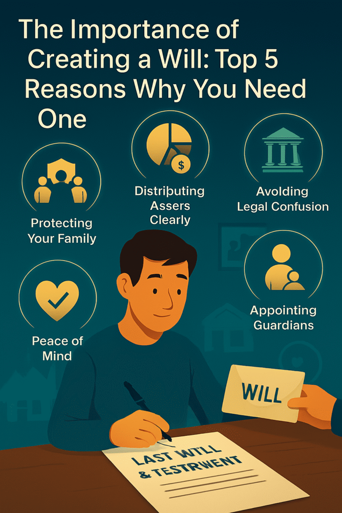 The Importance of Creating a Will Top 5 Reasons Why You Need One