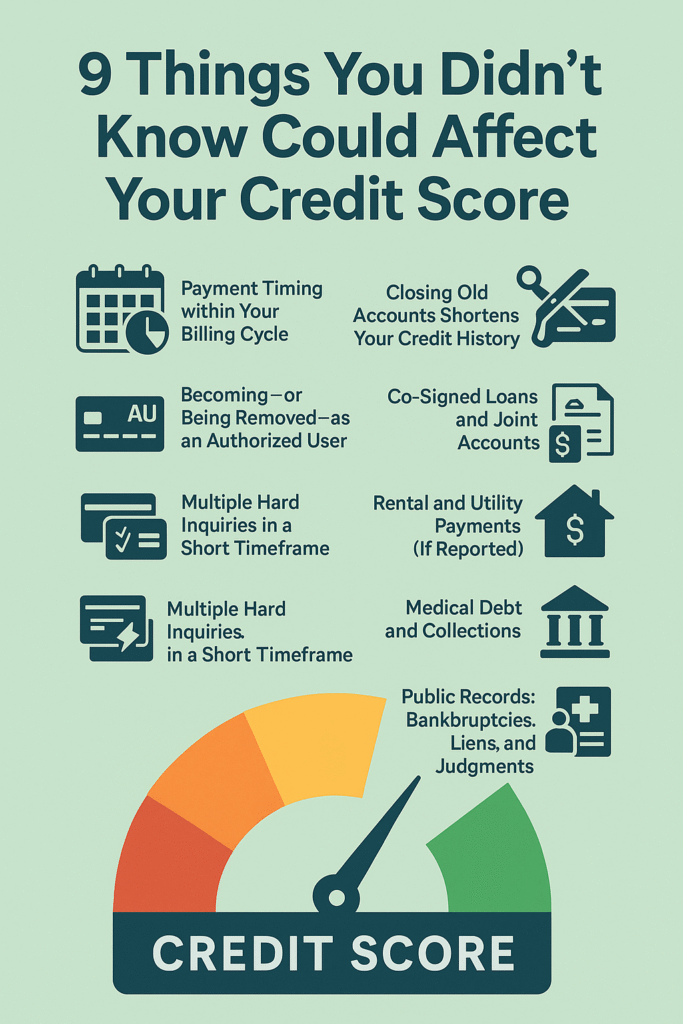 9 Things You Didn’t Know Could Affect Your Credit Score