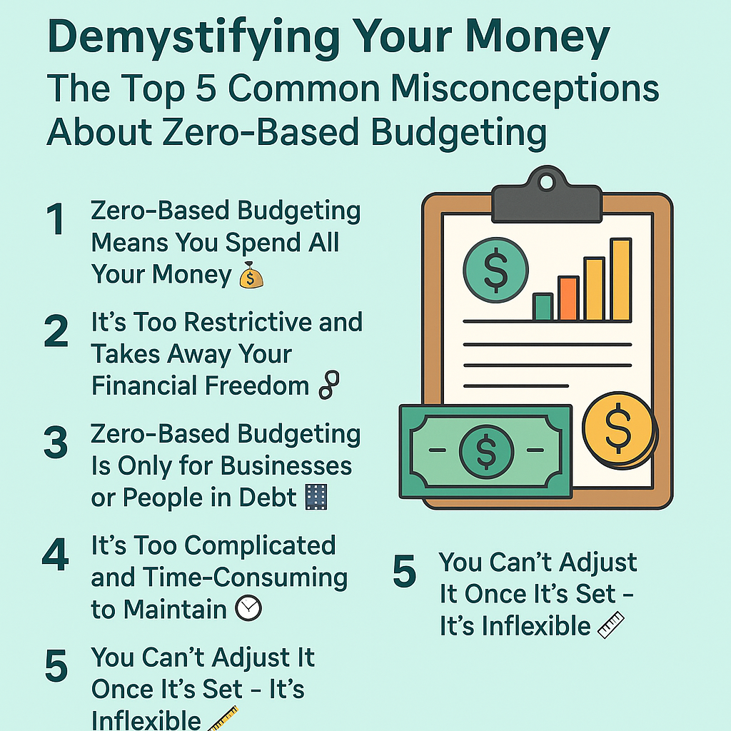 Demystifying Your Money: The Top 5 Common Misconceptions About Zero-Based Budgeting