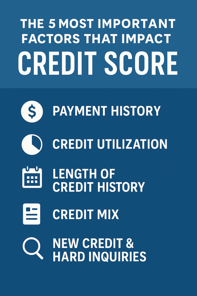 The 5 Most Important Factors That Impact Your Credit Score